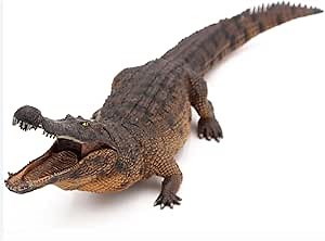 EOIVSH Giant Alligator Toy, 15" Realistic Crocodile Action Figure with Moveable Jaw, Educational Wild Life Animal Aligator Figurine for Kids, Great for Gift, Cake Topper & Decoration