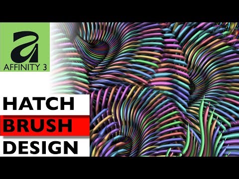 AFFINITY 3 Hatch Brush Strokes | How To Create | Colourful brushes | Canva Free