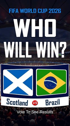 Brazil vs Scotland Live | FIFA World Cup 2026 LIVE | Live Football Match Today | Neymar