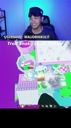 Tower CACING: 👺👺 Tower CACING + LASER: 🤪🤪