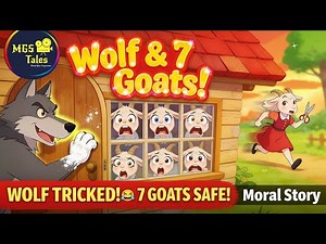The Wolf and the Seven Little Goats | Fun Moral Story for Kids | English Fairy Tale & Bedtime Story