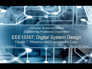 Lecture 7-2: Memory decoding and error correction | PTC EEE13357 Digital System Design