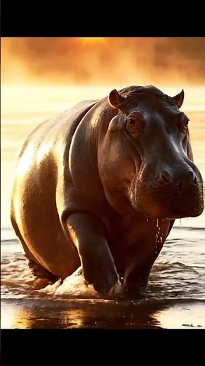Music Calms the Wild: Hippo vs Saxophone | Perfect Loop 🐾🎵