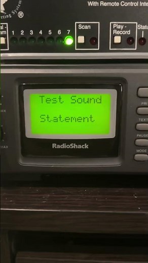 RadioShack pro 2053 siren test