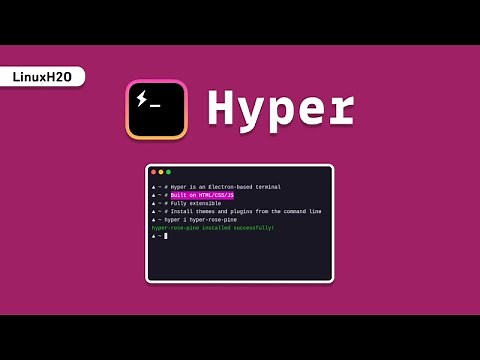 Hyper - A modern terminal emulator for Linux