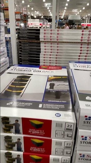 Costco $15 off SafeRacks Storage Bin Rack, 5 Tote Capacity#satisfying