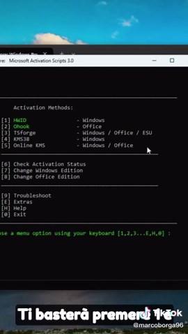 Come attivare Windows 11 direttamente dal CMD ⚙️🔥 Digita la stringa che vedi sotto irm https://get.activated.win | iex #tutorial #tutorials #pcgaming #techtok #pctips