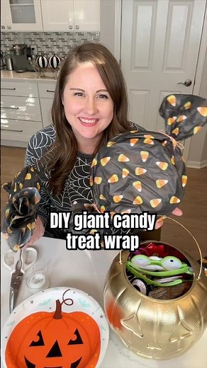 Easy DIY Giant Candy Treat Wraps for Halloween! 🍭👻 #Shorts #YTShorts