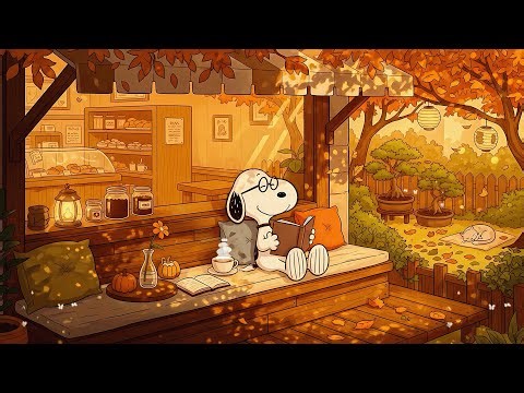 🐾 Snoopy’s Study Time 🔥 Cozy Lofi Beats for Study & Relax ☕ Lofi Autumn Chill Vibes