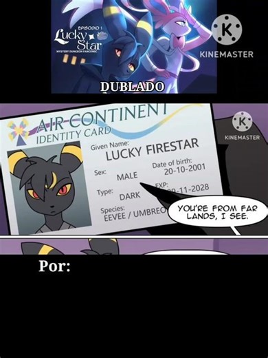 DUBLADO - LUCKY STAR #pokemon #dublagem #comicdub #comics