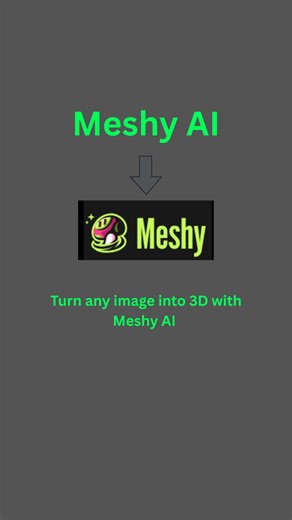 asmin_creates on Instagram: "The Most Powerful AI 3D Model Generator right now 🔥 I just tested Meshy 6, and it’s honestly a game-changing way to turn images or text into 3D models in minutes. If you’re into game development, 3D design, or creating game assets with AI, this is easily one of the best 3D model tools I’ve used so far. Fast. User-friendly. Next-level results. 💬 Comment “MESHY” to get the link 👇 Or check the pinned comment to start creating @meshy.ai #MeshyAI #Meshy6 #AI3DModelGene