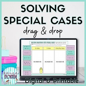 Determine the Number of Solutions Drag and Drop Digital and Printable Activity