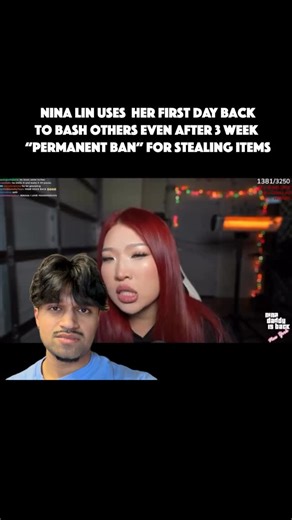 ASTRO on Instagram: "Nina Lin JUST returned to Twitch today after her “permanent ban” for stealing items from store and she continues to bash other streamers and show fake receipts of her “purchasing” items. 🤦🏽‍♂️ • ⛈️ DM “JOIN” to get involved with future creator events // networking opportunities. • #206astro #NinaLin #InternetDrama #LiveReaction #ViralMoment"