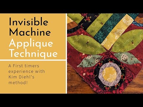 Invisible Machine Applique in the Thirteenth Simple Whatnots Club Month 1, A Kim Diehl Method