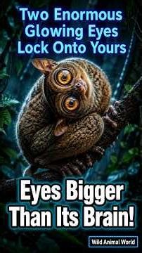 👀 This Tiny Primate Has Eyes Bigger Than Its Brain! | Wild Animal World