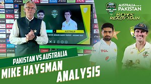 108K views · 3.4K reactions | Mike Haysman's Analysis on Pakistan vs Australia 2nd Test Day 2 | PCB #BoysReadyHain l #PAKvAUS | Pakistan Cricket Team | Facebook