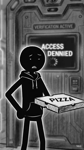 Black & White Stickman vs Smart Door 😂 #shortsfeed #shortvideo #cartoon #explore