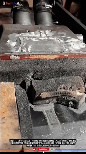 Innovation Powder Metallurgy: High-Pressure Iron Pressing, Sintering Process, Precision Tech #tech
