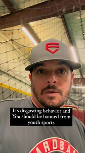 Disgusting behavior and they should be ashamed of themselves. You are putting innocent kids in a bad situation, which is only fueled by your ego and insecurities. Lifetime ban! The player should be able to participate at their age but coach should never be allowed back in the fold.#hittingdoneright #travelballban #fairplay #liars #selectball #craziness | hitting_done_right_hdr