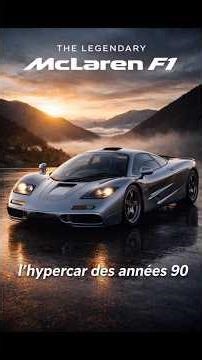 présentation de la Maclaren F1: l'hypercar des années 90