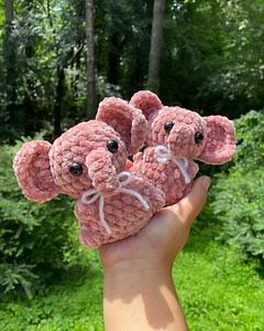 Low Sew Baby Elephant Plushie Crochet Pattern - Amigurumi Baby Animal Project, Easy DIY Elephant Toy, Instant Download - Etsy.de