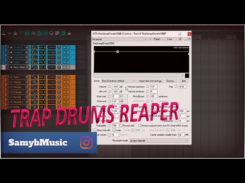 How To Make Trap Drum Beats In Reaper Using Reasamplomatic5000 Reaper Tutorial