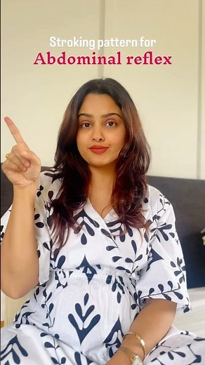 Abdominal reflex stroking pattern #physiotherapist #physiotherapy