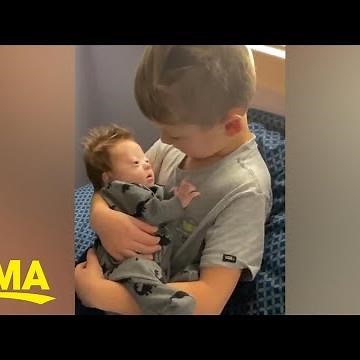 Boy sings ‘10,000 hours’ to his infant brother and the song couldn’t be sweeter | GMA Digital