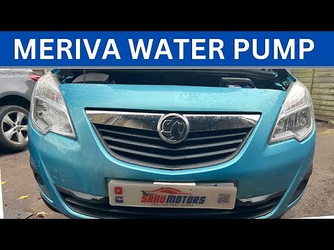 How to replace the 2011 Vauxhall Meriva water pump, thermostat change, drive belt change 💧pump 😃