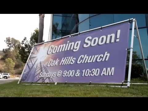 Outdoor Banners on an A-frame Stand