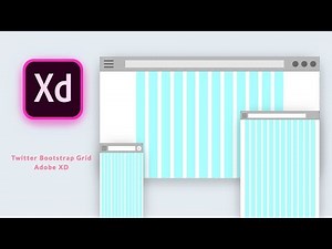 Create Responsive twitter bootstrap grid Design in Adobe XD Tutorial