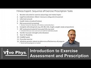 Introduction to Exercise Assessment and Prescription