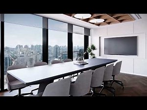 3D Office Interior Visualization | Modern Workspace Design