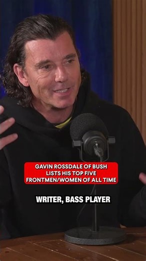 Gavin Rossdale of #Bush lists his top 5 frontmen/women of all time! #podcast #interview#music