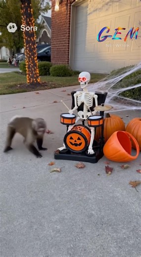#Halloween2025 #Monkey #Pumpkin #HalloweenParty | Happy Habitat