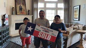 A Texas sized congratulations to the Cledera Family! We are so excited to build your new home in the master-planned community of Mira Lagos! You are going to love living here!!! Welcome to the family of First Texas Homeowners.Receive up to $8,000 in incentives when you buy a First Texas Home, visit www.fthrewards.com to find out more! | First Texas Homes