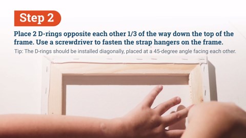 PHS 100 Pack D-Ring Picture Hangers with Screws - Small Triangle Frame Hangers for Picture Hanging - Mirror Hanging Hardware Kit - D Rings for Lightweight Frames and Paintings