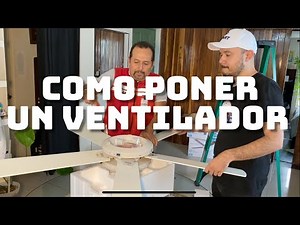 ¿Cómo instalar un abanico de techo? / Paso a paso!!