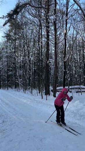 Snow Skating Between Frozen Trees ❄️ Magical Winter Forest in Moscow