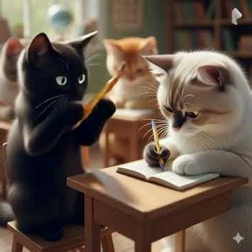 POV: Your cat is smarter than you 🎓📚 #cats #smartcat #funny #study #ai #shorts