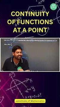 Continuity of Functions at a Point 🔥 | Full Concept | Sunder Sir