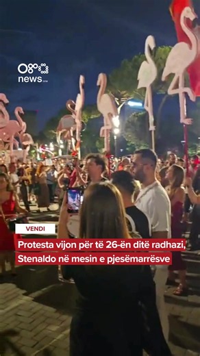Protesta vijon për të 26-ën ditë radhazi, Stenaldo në mesin e pjesëmarrësve #oranews #protesta #stenaldo #fyp