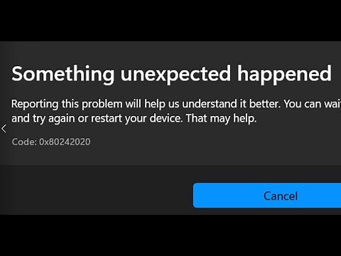 Fix Microsoft Store Error Code 0x80242020 On Windows 10/11 PC