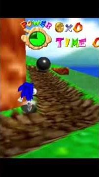 Sonic fazendo corrida contra o koopa the quick no super Mario 64 #shorts #supermario64sonicedition