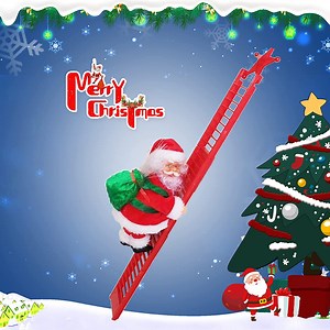 Watch Santa Climbing Ladder Electric Rope Decoration on Amazon Live