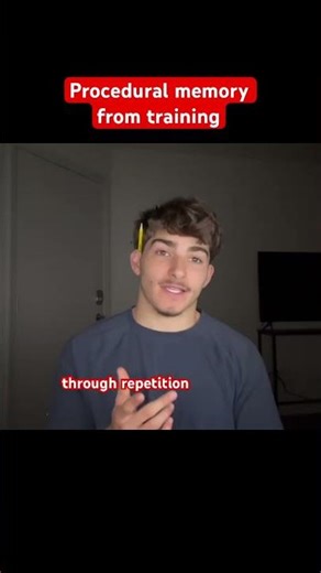 Procedural memory from training