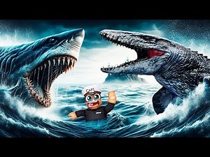 MEGALODON vs MOSASAURUS in ROBLOX