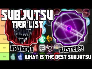 The BEST Subjutsu Tier List In Shindo Life | The BEST Subjutsu In Shindo | Shindo Life Tier List