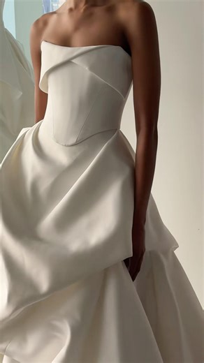 a love letter to envelope necklines 💌 from KYHA Studios | bridal fashion week