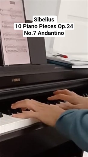 (weekly highlight) Sibelius 10 Piano Pieces Op.24-7 Andantino #sibelius #romanticpiano